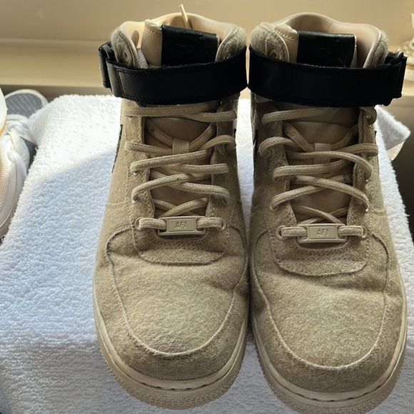 Nike | Shoes | Nike Af 7 Mid Textile Leather Women Shoes  Nike AF1 07 Mid Textile Leather Women shoes size 9.5 857666-001 2016